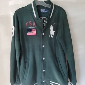 Polo by Ralph Lauren Green Varsity Jacket